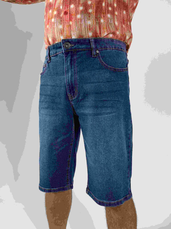 Mans Denim Short Pant - Stretch Comfortable Denim Jeans.