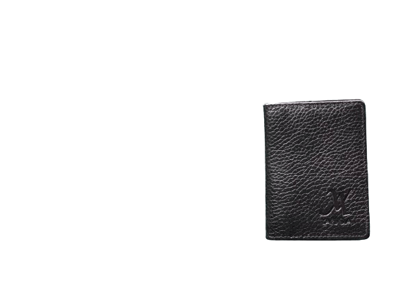 Black Textured Genuine Leather Wallet